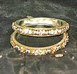 Christmas Gift-4p Indian Bangles Party Wear Gold Silver Lac Beaded Indian Fashion Bangles Kangan