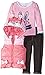 Nannette Little Girls' 3 Piece Nylon Vest Set with Bunny Pullover and Pant