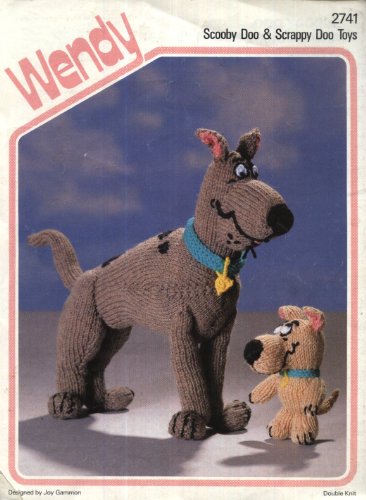Wendy 2741 Knitting Pattern : Scooby Doo and Scrappy Doo Toys (10in/5in height) (Wendy DK)