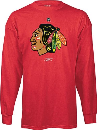 Chicago Blackhawks NHL Red Long Sleeve Tee Shirt By Reebok