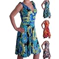 EyeCatchClothing - Eve verf�hrerisches Damenkleid mit Tr�gern und V Ausschnitt