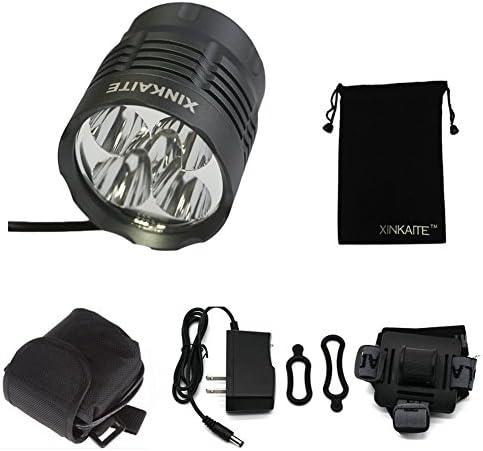 8000lumen 5x Cree Xm-l T6 LED Flashlight Front Bicycle Bike Head Light LED Headlamp 13000mah+charger