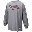 Nike Atlanta Braves Ash Practice Long Sleeve T-shirt