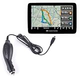 DURAGADGET In Car charger for Navigon 7310, 6350 live, 6310, 4350 MAX, 40 Easy,3310 Max