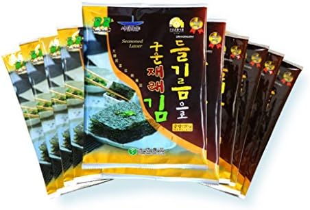 [YOUNGSHIN FOOD] Korean Seasoned Laver Pack of 10 - 6 Type (Sesame Oil Seasoned Laver)