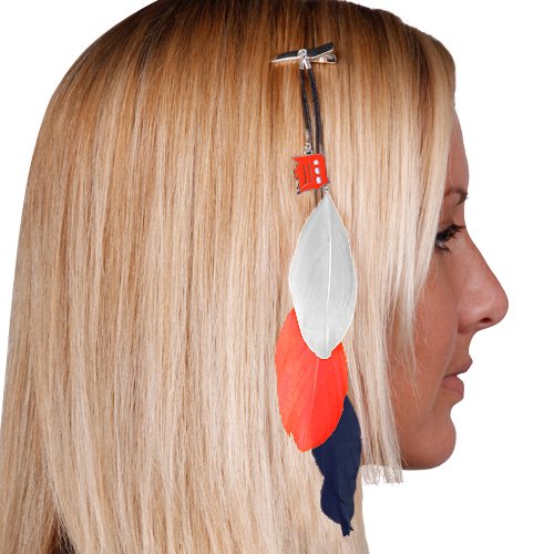 Detroit Tigers Team Color Feather Hair Clip