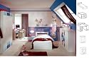 Jugendzimmer Thomas, 4tlg., weiß/blau NEU