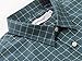 Emiqude Mens Casual Slim Fit Long Sleeve Pocket Inner Contrast Plaid Dress Shirt Large Blue