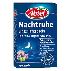 Abtei 0346394 Nachtruhe Einschlafkapseln, 40 Kapseln (1 x 50g)