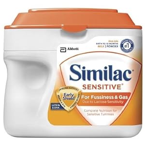 Similac Sensitive, Powder, 23.3-Ounces (Pack of 6) (Packaging May Vary)