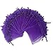 Ankirol 100pcs Sheer Organza Favor Bags 3x4' Jewelry Candy Gift Bags Samples Display Drawstring Pouches (Purple)
