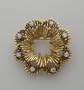 Estate Tiffany 18k Yellow Gold and Diamond Pin