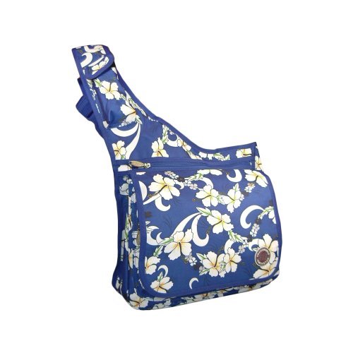 Tropical Flower Crossbody Shoulder Sling Bodypack Bag