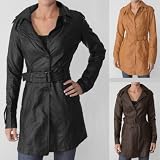 Ci Sono by Adi Juniors Faux Leather Walking Length Coat