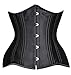 Camellias 24 Double Steel-Boned Longline Heavy Duty Waist Training Corset Shaper