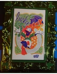 Disney Limited Edition Collectable Miniature Tile Painting Donald Duck on Easel Can Be a Wearable Pin
