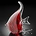 Anecdotal Aardvark Red Art Glass Angel Fish