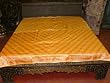 Golden Silk Indian Bedding Bedspreads Coverlet Sofa Throw King Sized Bedsheet Final Sale
