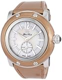 Glam Rock Women's GRD10012PZ Miami Mother-Of-Pearl and White Dial Light Bronze Patent Leather Watch