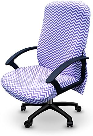 Purple Chevron Office Desk Chair Cover (The Chirt)