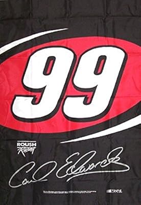 Carl Edwards 28 X 40" 2 Sided Red Porch Flag Nascar Pole Banner Roush Racing
