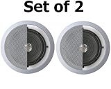 Technical Pro Custom Easy-to-install In-Wall In-Ceiling 6½ 250 watts Speakers (Set of 2)