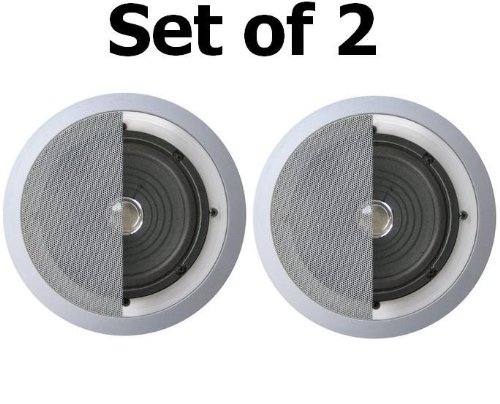Technical Pro Custom Easy-to-install In-Wall In-Ceiling 6½ 250 watts Speakers (Set of 2)