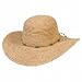 Ladies Organic Raffia Wide Brim Straw Hat
