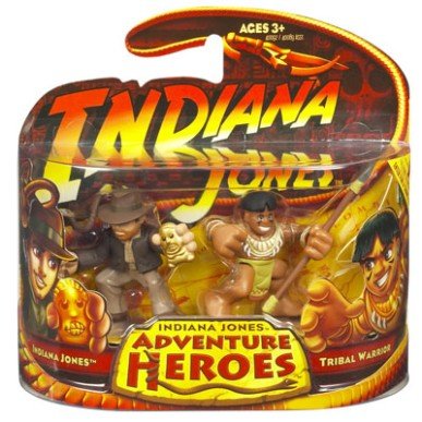 INDIANA JONES & TRIBAL WARRIOR * Indiana Jones Adventure Heroes * Raiders of the Lost Ark 2 Pack