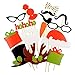 Soledi (Pack of 17) Funny DIY Photo Booth Props Mustache Glasses Snowflake Gift On A Stick Wedding Birthday Christmas Xmas Party Family