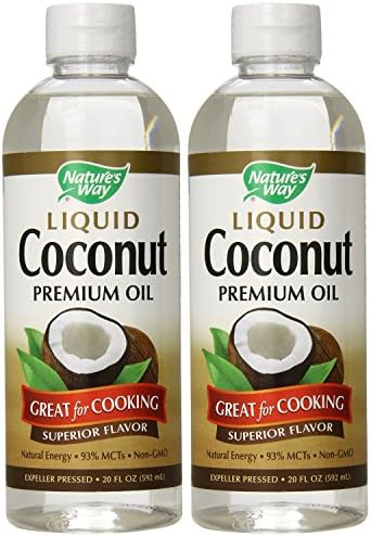 Premium Coconut Oil - Nature's Way - 20 Ounce Liquid - Pack of 2