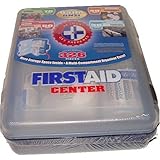 First Aid Kit With Hard Case- 326 pcs- First Aid Complete Care Kit - Exceeds OSHA & ANSI Guidelines - Ideal for the Workplace - Disaster Preparedness (Colors May Vary)