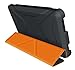 Fire HD 6 2014 Case, rooCASE Origami 3D Fire HD 6 Slim Shell Folio Case Cover with Stand [Support Auto Sleep/Wake Feature] for Amazon Fire HD 6 2014, Granite Black / rooCASE Orange