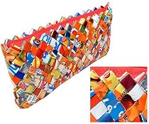 Confetti Candy Wrapper Clutch Strapless - Fair Trade