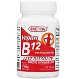 Deva Vegan Vitamins Sublingual B-12, 90 Tablets (Pack of 2)
