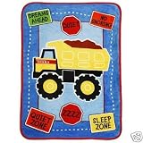 Boys Trucks TONKA Toddler Crib Luxury Plush Blanket New