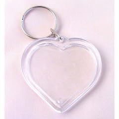 Schl�sselanh�nger Herz, zum selbst Bef�llen, f. Fotos u. mehr 5 x 5 cm
