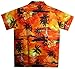 V.H.O. Funky Hawaiian Shirt, Shortsleeve, Surf, Orange, L