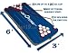 Blue portOpong Inflatable Floating Beer Pong Table