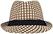 Simplicity Trilby Summer Beach Sun Straw Fedora Hat w/ Band