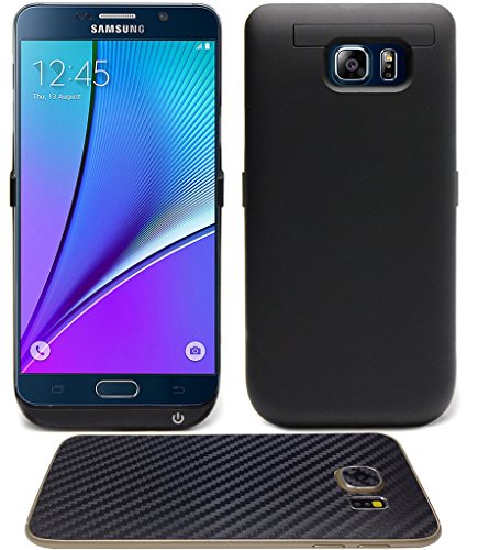 Note 5 Battery Case,Sykiila 5200 mAh Galaxy Note 5 Charger Case Fast Charge Output 1.5A Rechargeable Backup Portable External Power Pack for Samsung Galaxy Note 5 SM-N920 with Kickstand