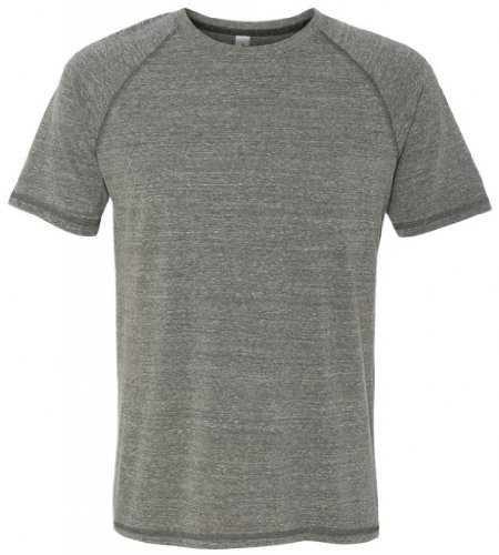 Yoga Clothing For You Men's Grey Heather Tri-blend Tee Shirt