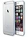 Hotbin Ultra Slim Flexible PC Back TPU Bumper Thin Transparent Protective Clear Rubber Case for iPhone 6/6s - Blue