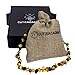 Amber Teething Necklace For Babies - (Multicolored)(Unisex) By Cutie Academy - Certified High Quality - Natural Drool Reducing and Gentle Pain Relieving Properties