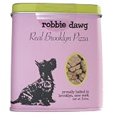 Robbie Dawg Organic "Let's Go For a Walk Tin" Dog Biscuits: Real Brooklyn Pizza