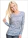 Kavio! Junior BurnOut Checkered Flower Sublimation Crew Neck Long Sleeve