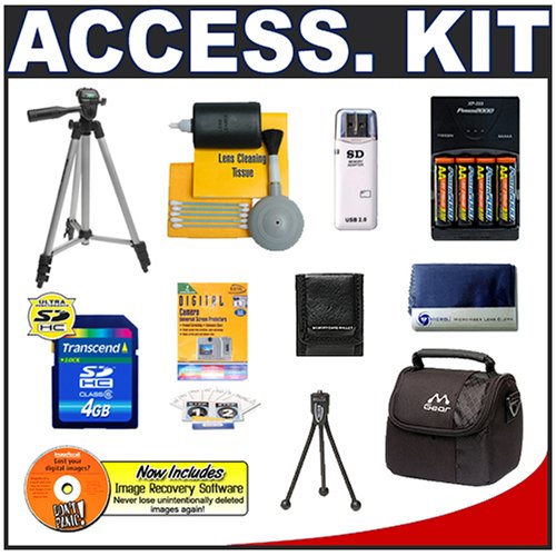 4GB Cameta Bonus Accessory Kit - for Canon Powershot S3 IS, S5 IS & SX100 IS Digital Cameras