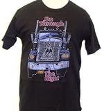 Def Leppard On Through The Night Album Cover Artwork Mens Black Vintage T-shirt