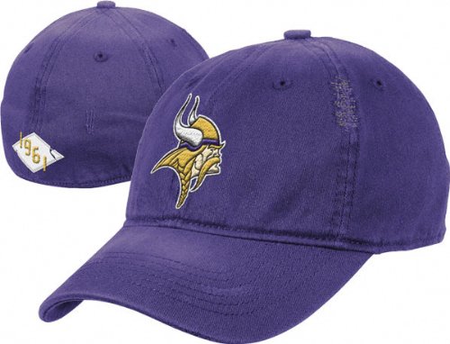 Minnesota Vikings Retro Sport Throwback Washed Slouch Flex Fit Hat