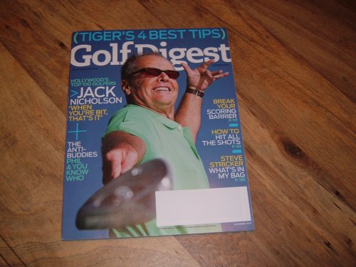Golf Digest, December 2007 issue:Jack Nicholson